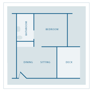 Take a virtual tour of a one-bedroom resort apartment